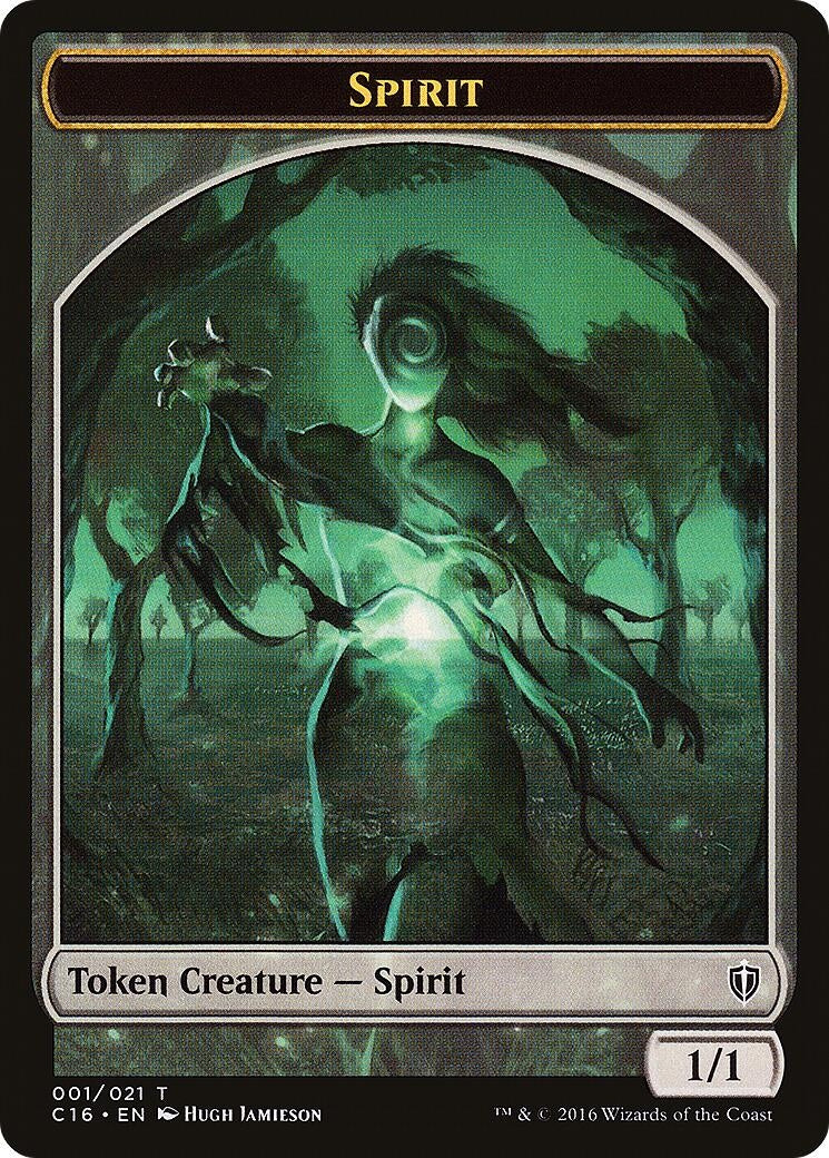 Spirit (001) // Spirit (006) Double-Sided Token (0) [C16] - MTG Single