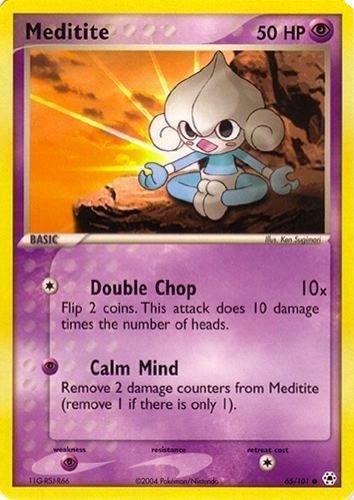 Image for Meditite (65) (EX Battle Stadium) - Pokemon