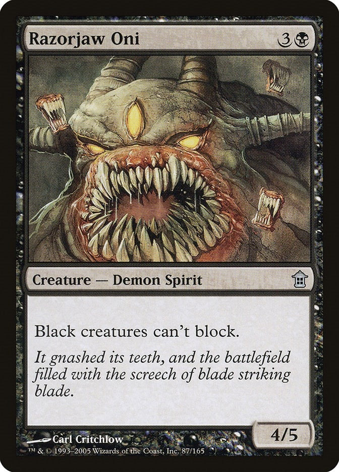 Razorjaw Oni (87) [SOK] - MTG Single