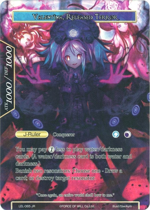 Invading Demon of Water Valentina // Valentina Released Terror (Full Art) (65) [LEL] - Force of Will Single