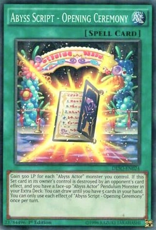 Abyss Script - Opening Ceremony (24) (DESO) - YuGiOh Single