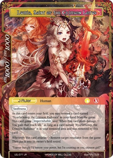 Lumia the Fated Rebirth // Lumia Saint of the Crimson Lotus (71) [LEL] - Force of Will Single