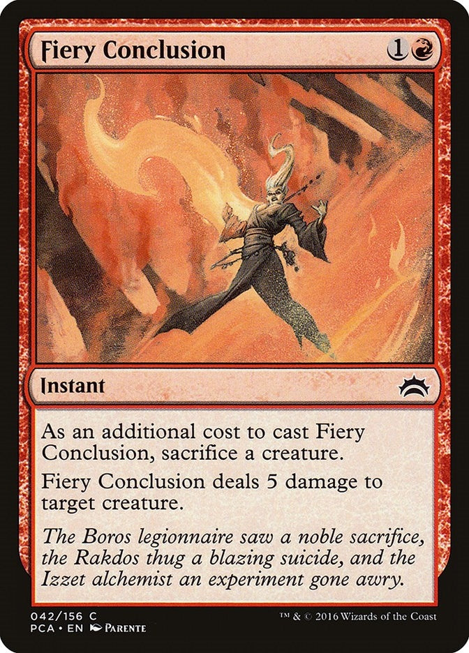 Fiery Conclusion (42) [PCA] - MTG Single