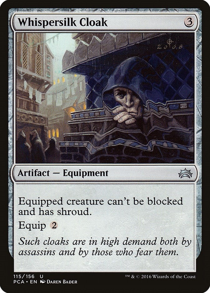 Whispersilk Cloak (115) [PCA] - MTG Single