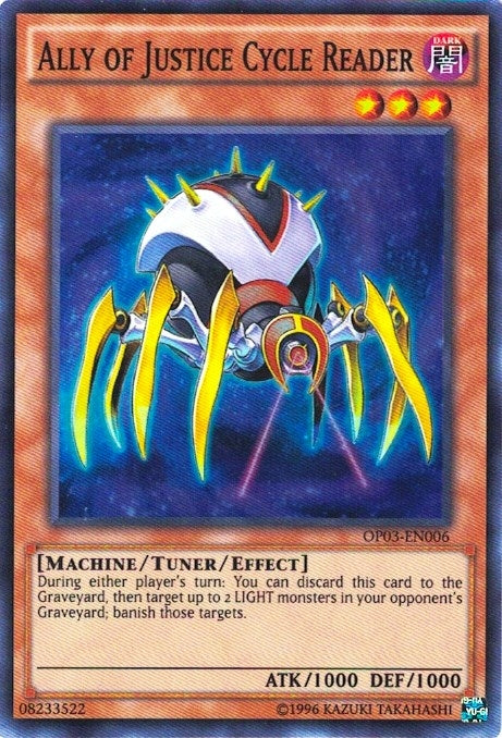 Ally of Justice Cycle Reader (3006) (OP03) - YuGiOh Single