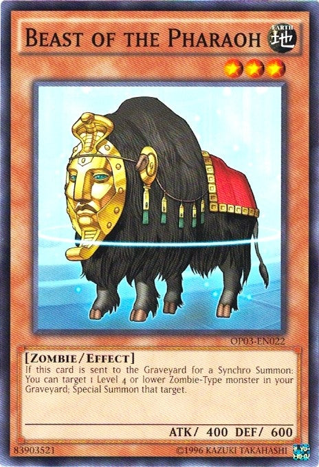 Beast of the Pharaoh (3022) (OP03) - YuGiOh Single