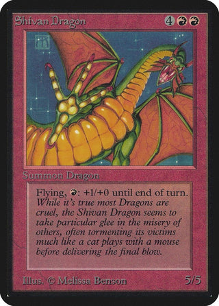 Shivan Dragon [LEA] - MTG Single