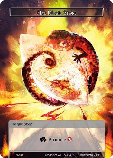 Fire Magic Stone (102) [LEL] - Force of Will Single
