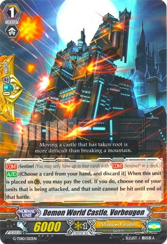 Demon World Castle Vorbeugen (10012) [G-TD10] - Cardfight Vanguard Single