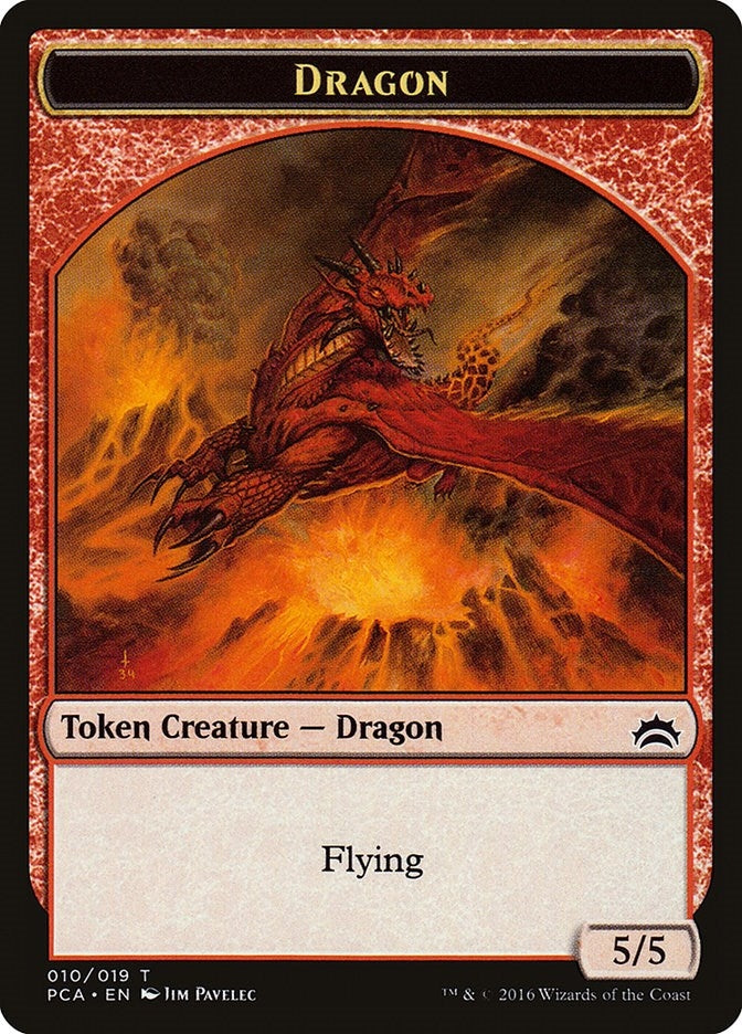 Dragon // Saproling Double-sided Token (0) [PCA] - MTG Single