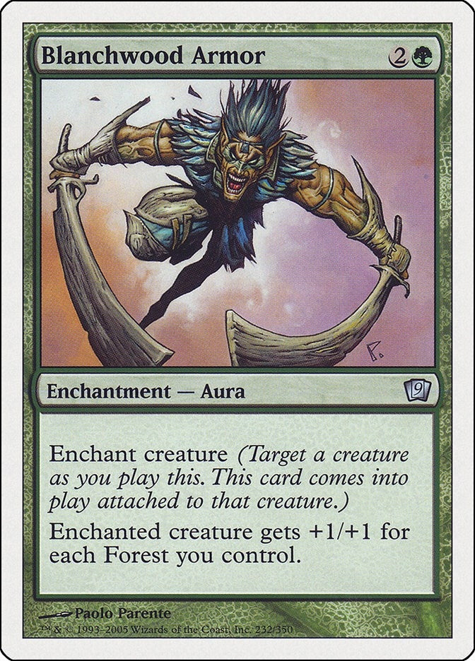Blanchwood Armor (232) [9ED] - MTG Single