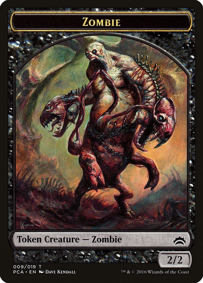 Zombie // Hellion Double-sided Token (0) [PCA] - MTG Single