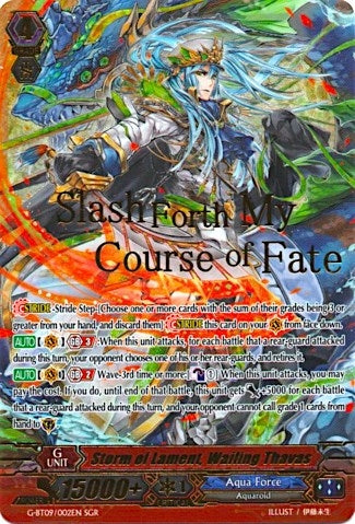 Storm of Lament Wailing Thavas (SGR) (9002) [G-BT09] - Cardfight Vanguard Single
