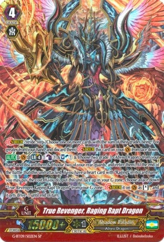 True Revenger Raging Rapt Dragon (SP) (902) [G-BT09] - Cardfight Vanguard Single