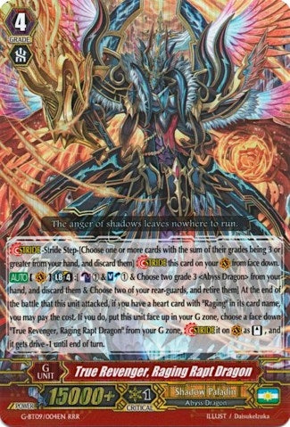 True Revenger Raging Rapt Dragon (9004) [G-BT09] - Cardfight Vanguard Single