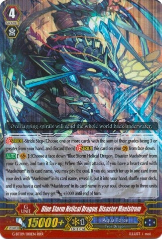 Blue Storm Helical Dragon Disaster Maelstrom (9010) [G-BT09] - Cardfight Vanguard Single