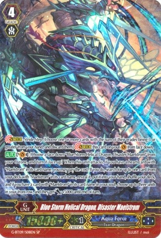 Blue Storm Helical Dragon Disaster Maelstrom (SP) (908) [G-BT09] - Cardfight Vanguard Single