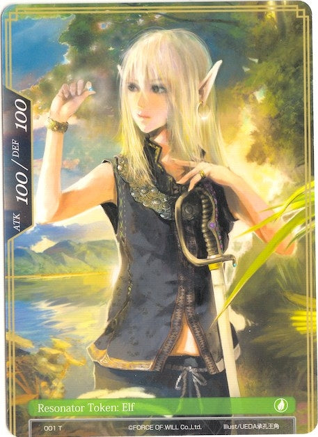 Elf Double-sided Resonator Token (0) [LEL] - Force of Will Single