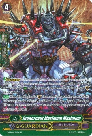 Juggernaut Maximum Maximum (SP) (911) [G-BT09] - Cardfight Vanguard Single