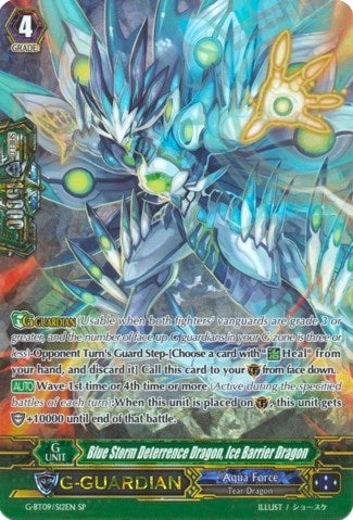 Blue Storm Deterrence Dragon Ice Barrier Dragon (SP) (912) [G-BT09] - Cardfight Vanguard Single