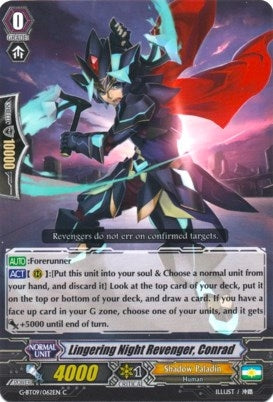 Lingering Night Revenger Conrad (9062) [G-BT09] - Cardfight Vanguard Single