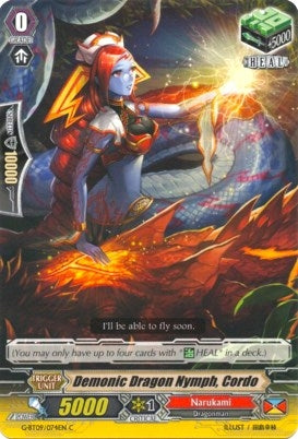 Demonic Dragon Nymph Cordo (9074) [G-BT09] - Cardfight Vanguard Single