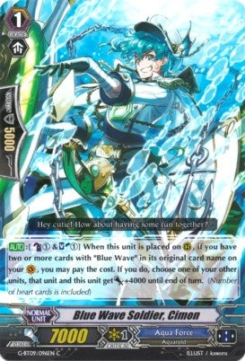 Blue Wave Soldier Cimon (9096) [G-BT09] - Cardfight Vanguard Single
