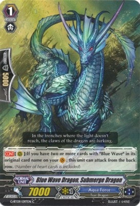 Blue Wave Dragon Submerge Dragon (9097) [G-BT09] - Cardfight Vanguard Single
