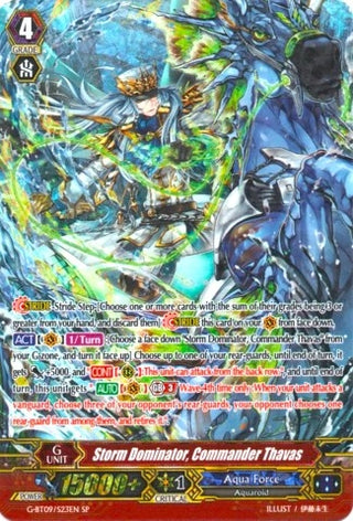 Storm Dominator Commander Thavas (SP) (923) [G-BT09] - Cardfight Vanguard Single