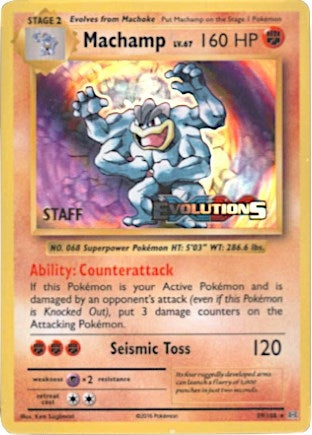 Image for Machamp - 59/108 (Prerelease) [Staff] (59/108) (XY Promos) - Pokemon
