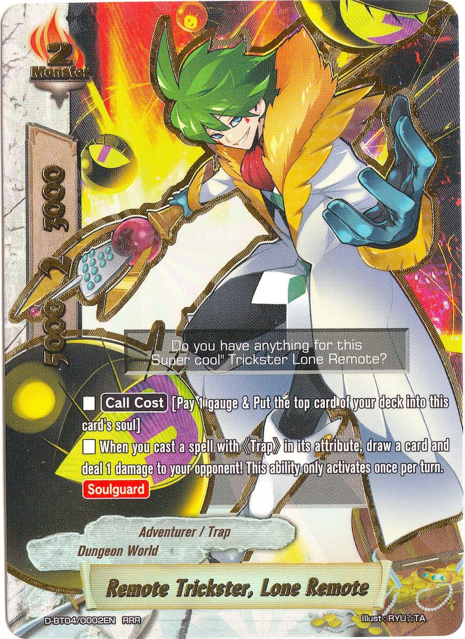 Remote Trickster Lone Remote (40002) [D-BT04] - Future Card BuddyFight Single