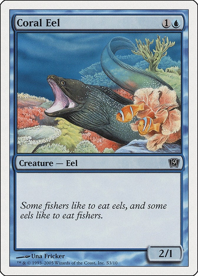 Coral Eel (3) [9ED] - MTG Single