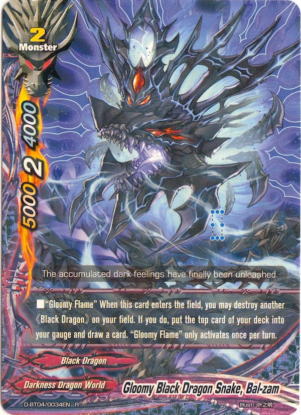 Gloomy Black Dragon Snake Bal-zam (40034) [D-BT04] - Future Card BuddyFight Single