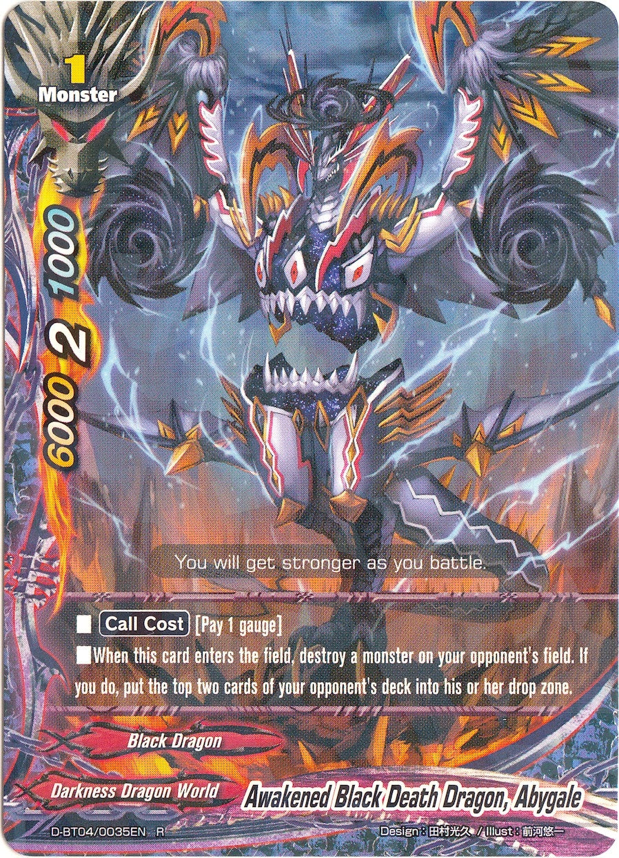 Awakened Black Death Dragon Abygale (40035) [D-BT04] - Future Card BuddyFight Single