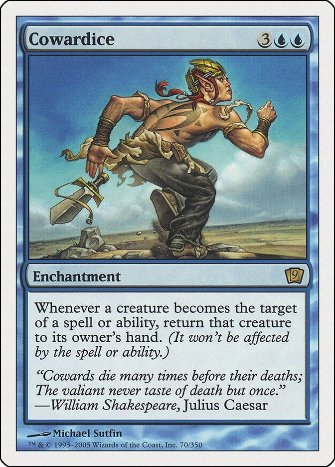 Cowardice (70) [9ED] - MTG Single