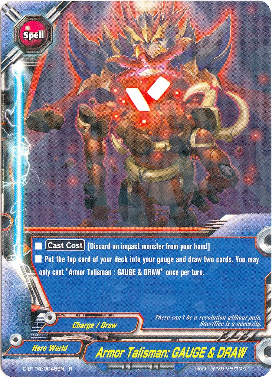 Armor Talisman: GAUGE & DRAW (40045) [D-BT04] - Future Card BuddyFight Single
