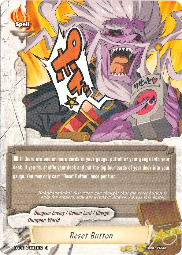 Reset Button (40088) [D-BT04] - Future Card BuddyFight Single