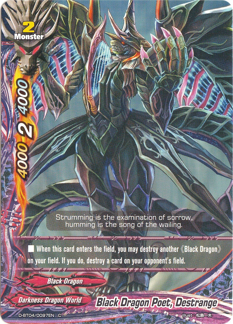 Black Dragon Poet Destrange (40097) [D-BT04] - Future Card BuddyFight Single