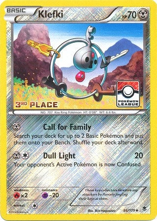Image for Klefki - 66/119 (Pokemon League) [3rd Place] (066/119) (League & Championship Cards) - Pokemon