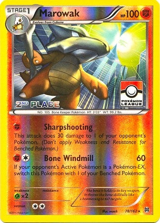 Image for Marowak - 78/162 (Pokemon League) [2nd Place] (078/162) (League & Championship Cards) - Pokemon