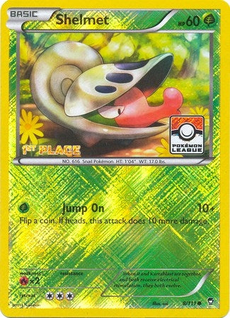 Image for Shelmet - 8/111 (Pokemon League) [1st Place] (008/111) (League & Championship Cards) - Pokemon