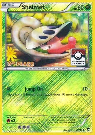 Image for Shelmet - 8/111 (Pokemon League) [3rd Place] (008/111) (League & Championship Cards) - Pokemon