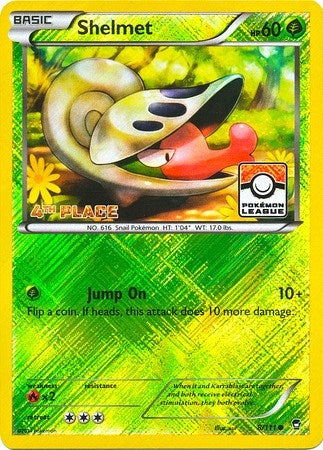 Image for Shelmet - 8/111 (Pokemon League) [4th Place] (008/111) (League & Championship Cards) - Pokemon