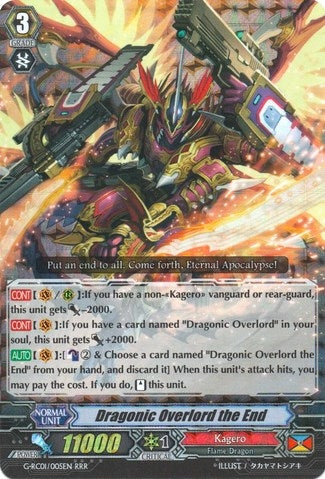 Dragonic Overlord the End (1005) [G-RC01] - Cardfight Vanguard Single