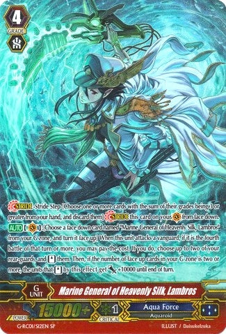 Marine General of Heavenly Silk Lambros (SP) (112) [G-RC01] - Cardfight Vanguard Single