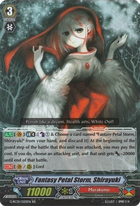 Fantasy Petal Storm Shirayuki (1020) [G-RC01] - Cardfight Vanguard Single