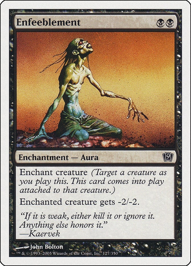 Enfeeblement (127) [9ED] - MTG Single