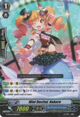 Mini Recital Nakuru (1046) [G-RC01] - Cardfight Vanguard Single