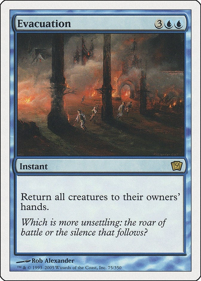 Evacuation (75) [9ED] - MTG Single