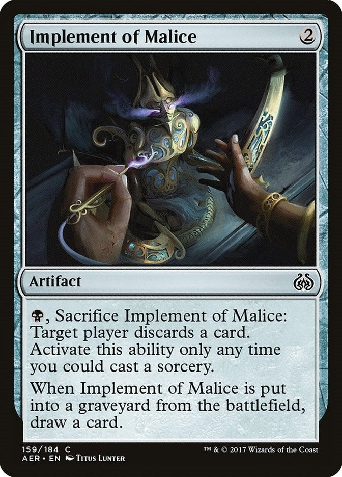 Implement of Malice (159) [AER] - MTG Single